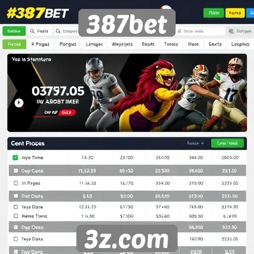 Comparação das odds oferecidas pelo site 387bet